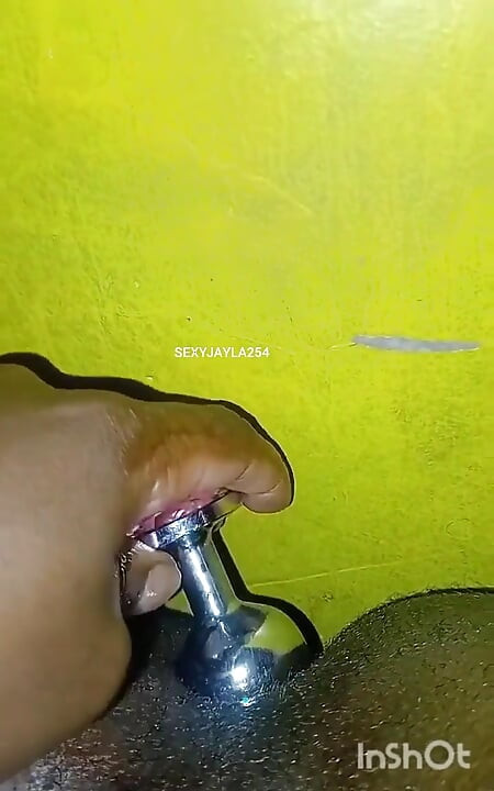 Chubby Boy Jerking off While a Toy Is in His Asshole Upclose