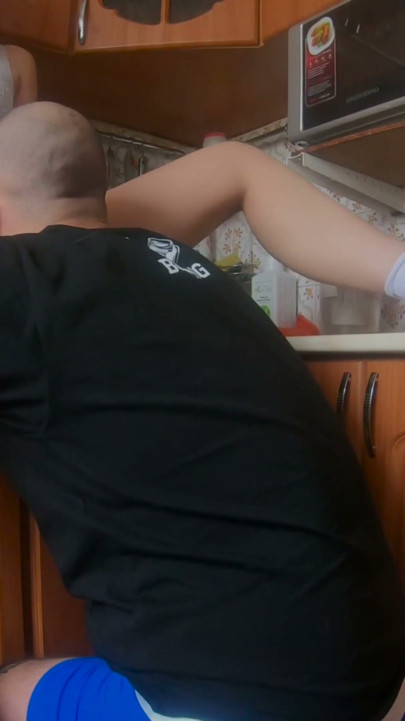 Kitchen Sex After Her Long Day at Work | Clip 1