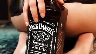 MILF gets Dirty with Jack Bottle