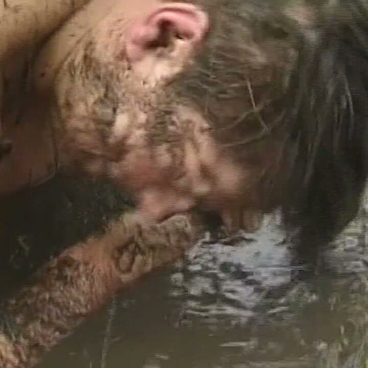 Muscular Hunks Pound Deep in Muddy Waters