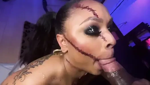Porsha carrera lagi asik nyepong kontol sampai dicrot di muka - pov