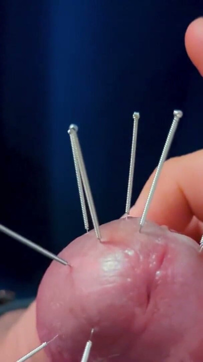 Ruined Orgasm with Cock Skewering - Extreme CBT, Acupuncture Needles Through Glans, Edging & Cock Tease | Clip 1