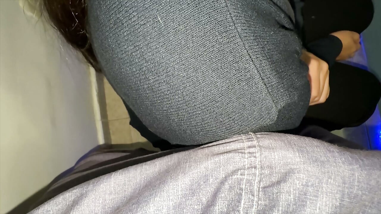 He Puts His Penis on Her Shoulder and She Grabs It.