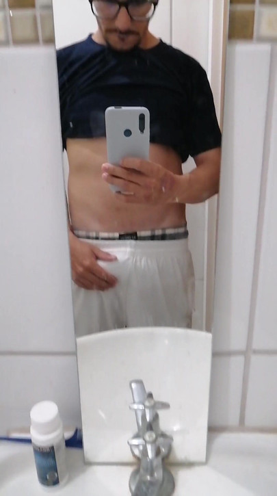 I masturbate in public bathroom