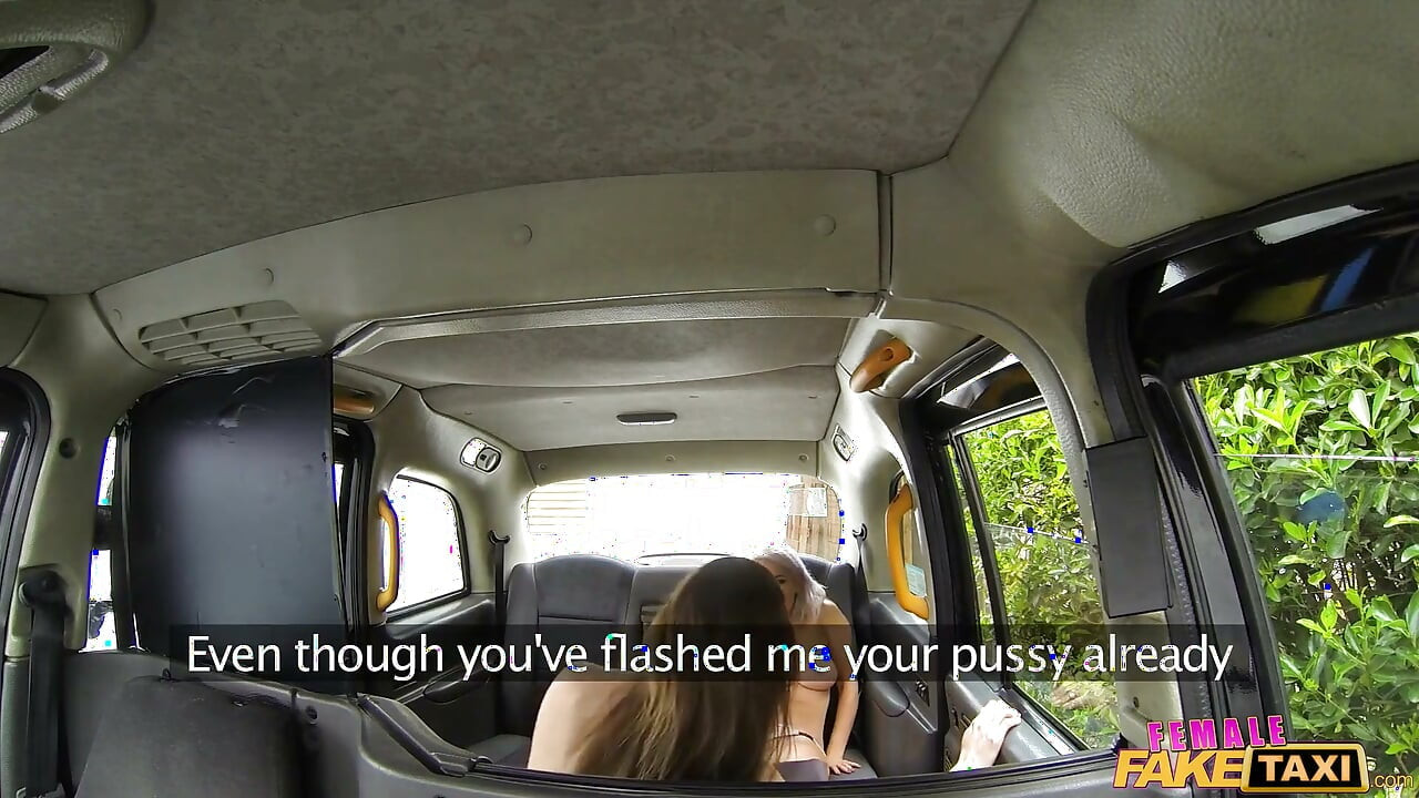 Female Fake Taxi - Busty Blonde Lu Elissa Licks Her First Pussy