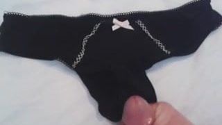 Cum over wife's panties 4