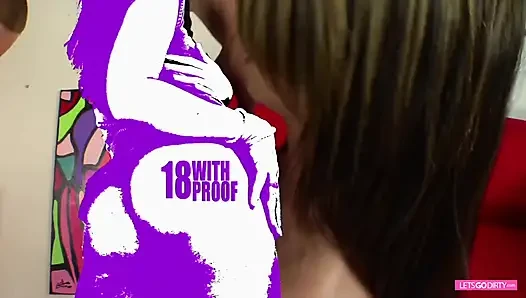 Header likes to suck deep and to get her facial ending