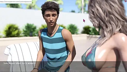 AWAM - Sam massage lotion on Sophia back