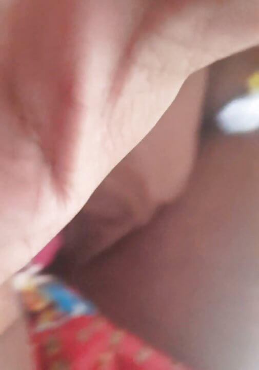 Busty Indian MILF gets fucked in red dress on the couch