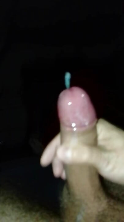 Cumshot lying down