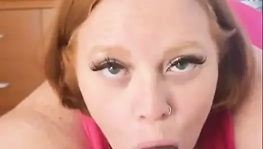 Redhead SSBBW Julie Ginger's Hungry POV Cock Worship