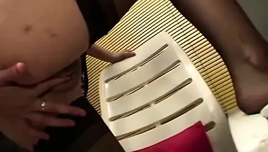Blonde MILF Deepthroats Dildo Then Stuffs Wet Pussy Wide