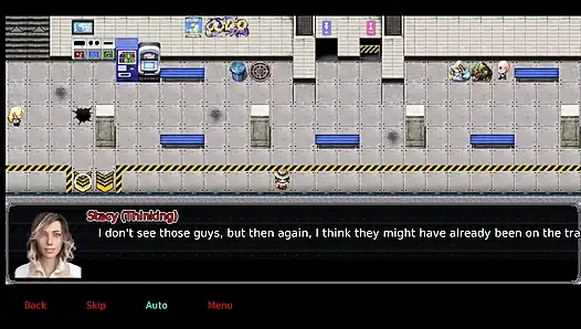 Офисная жена No2 Саймон продолжает выглядывать юбку Стейси.