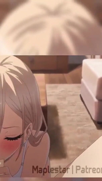 Captivating moment from "Hentai MAPLESTAR Marin has sex with Gojo"