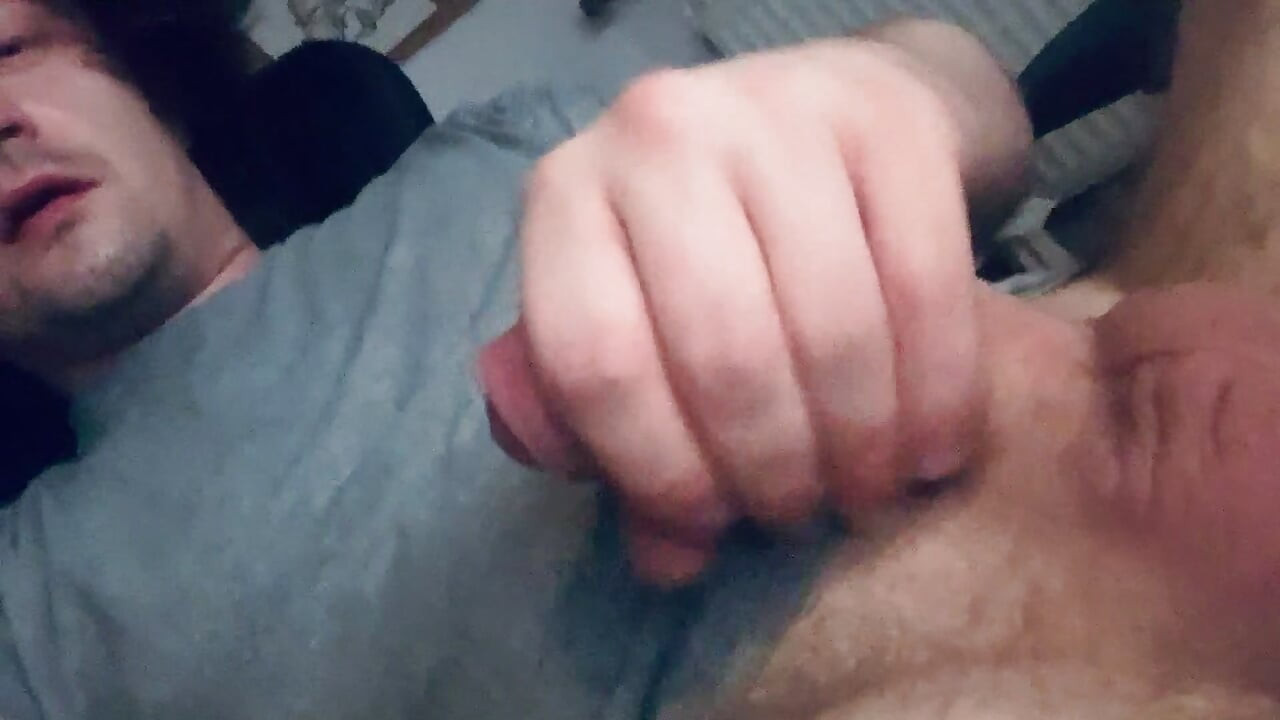 A young boy jerks off in front of the computer. Face, emotions, cock, masturbation...