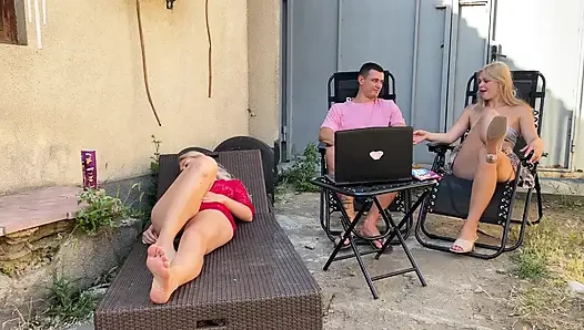 Cuckold Fantasy: Girlfriend Watches Her BF Fuck Her Sister