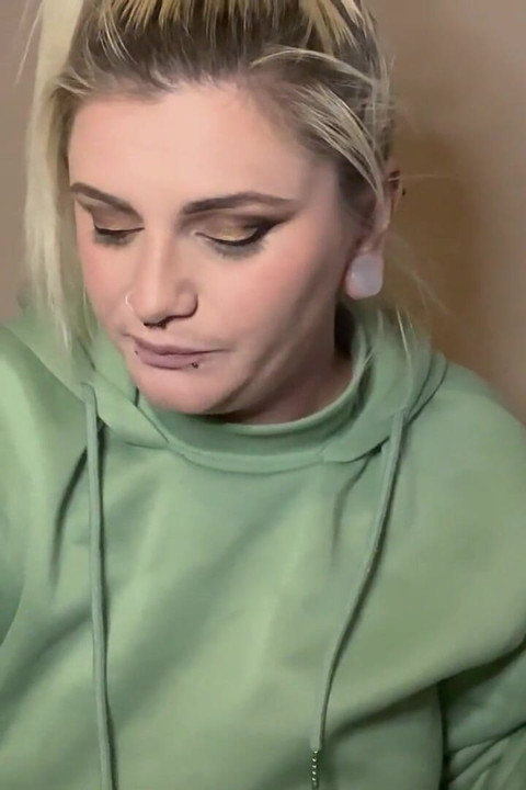 Girl Gets Sad and Ruins Diet by Pigging Out and Burping