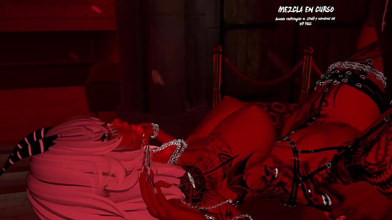 VRCHAT little devil gets fucked by her master