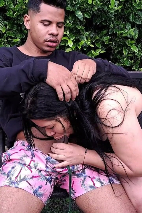 Mature Big Ass Rides My Cock in the Park