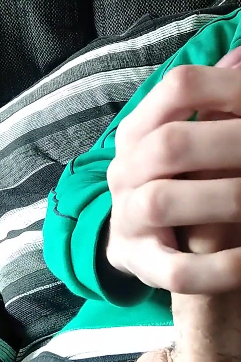 Huge Veiny Cock Is Jerked on the Couch Until He Cums, We Watch a Movie?