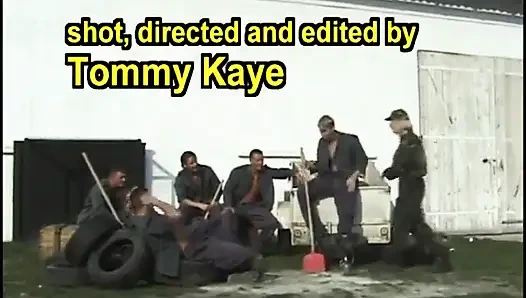 Hot blonde gets fucked by multiple guys