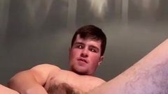 18 year old hairy fag plays with his hole