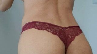 Tight Femboy lingerie try Out (purple edition)