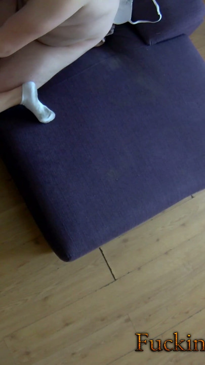 Blonde slut fucked rough in an intense threesome