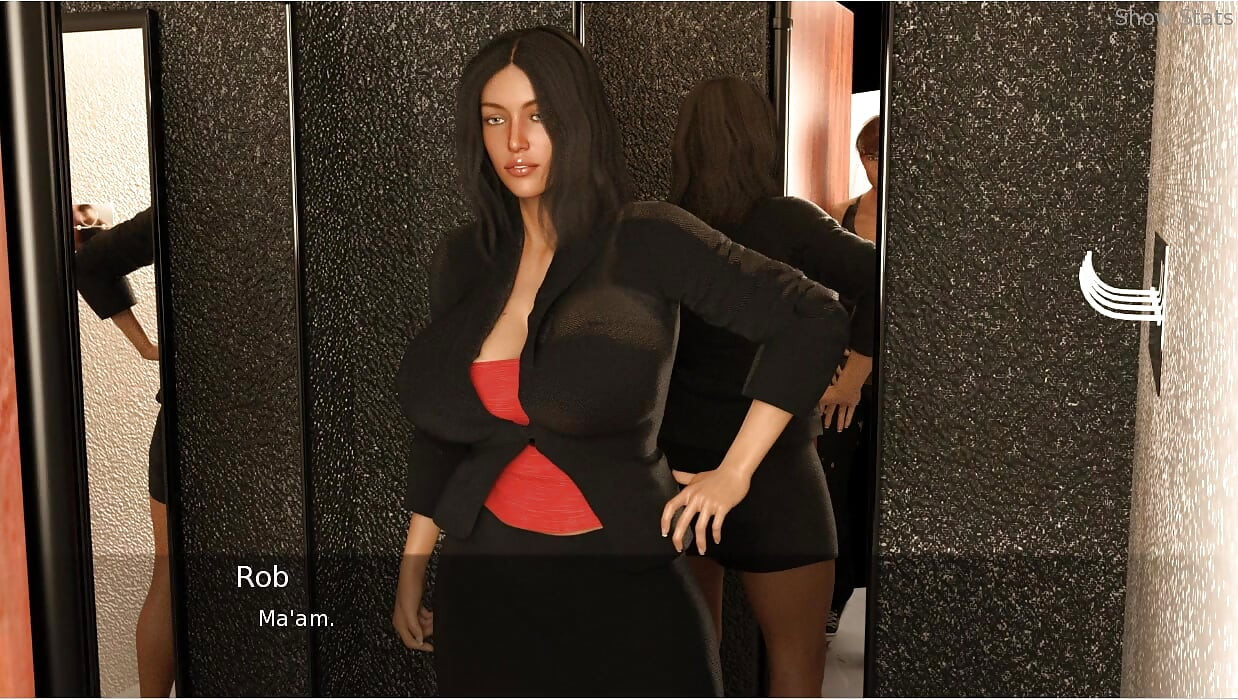 Projekt Hotwife - Gameplay - Roleplay - Shop Clerk pokazuje ubrania teściowej