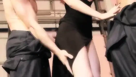 More Than 2 Scene-1_elegant Sexy Brunette in Anal Threesome with Two Friends