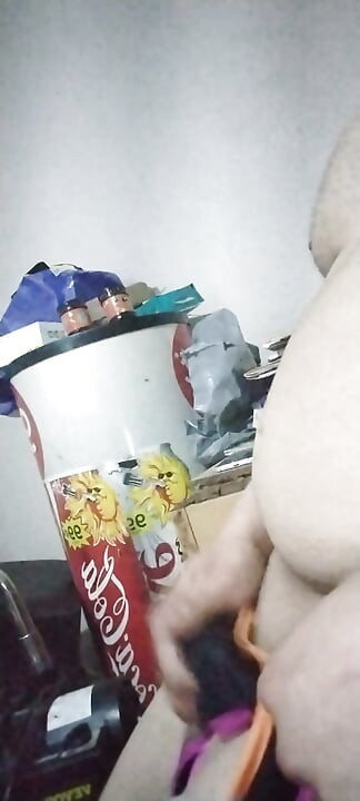 Comforting my virgin penis with my ex-girlfriend's panties