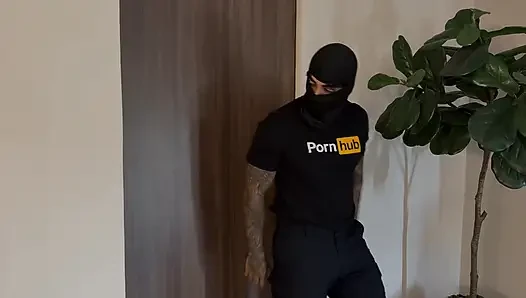 Thief breaks into blonde girl's house and fucks her until he ends up inside her