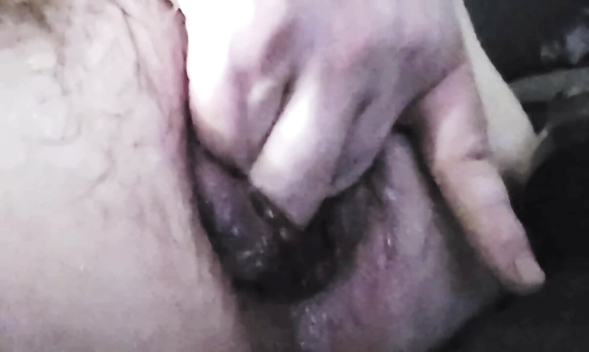 Sucking on a bottle with my butt