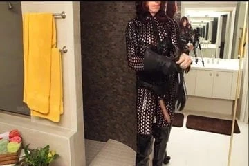 Domiant TV wants you to worship her in black snake outfit