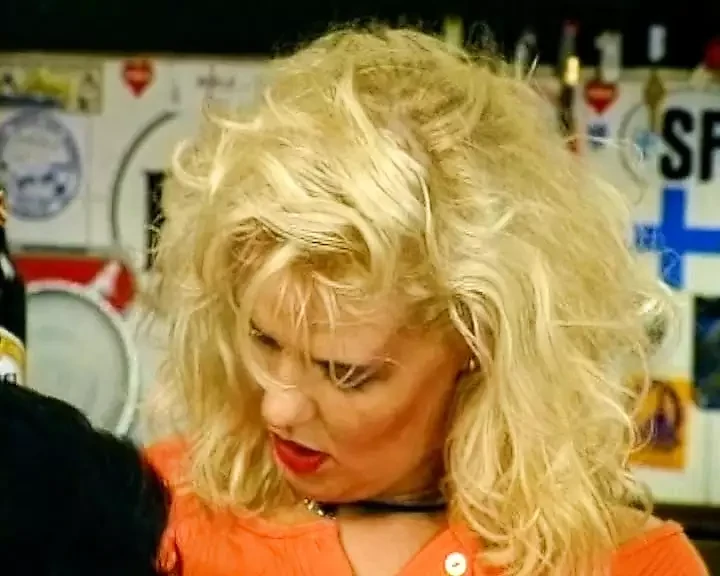 Old blonde slut from Germany gets destroyed at her bar