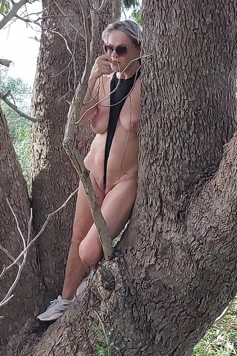 Mature Woman Is Wandering Around Naked in the Woods, Looking for a Lover!