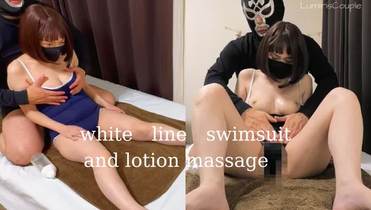 Gently massage a married woman with lotion