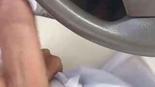 An Arab Plays with His Dick in the Car