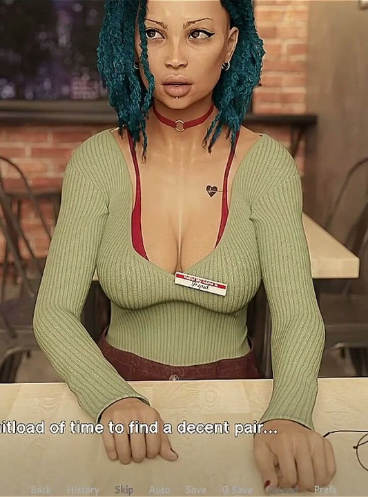 Off the Record - Busty Blonde with Short Hair Has a Hard Time Taking My Big Fat Cock Inside Her Mouth Behind the Counter