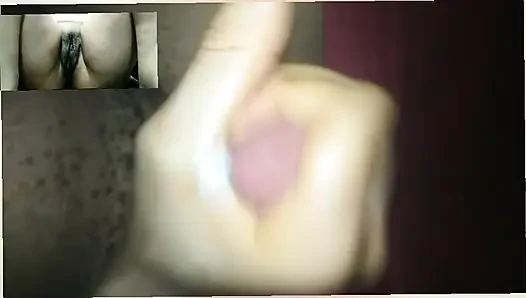Masturbating with my girlfriend on a video call
