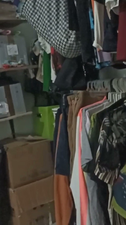 Sister-in-law cleaning the room in thong (7 part) | Clip 1