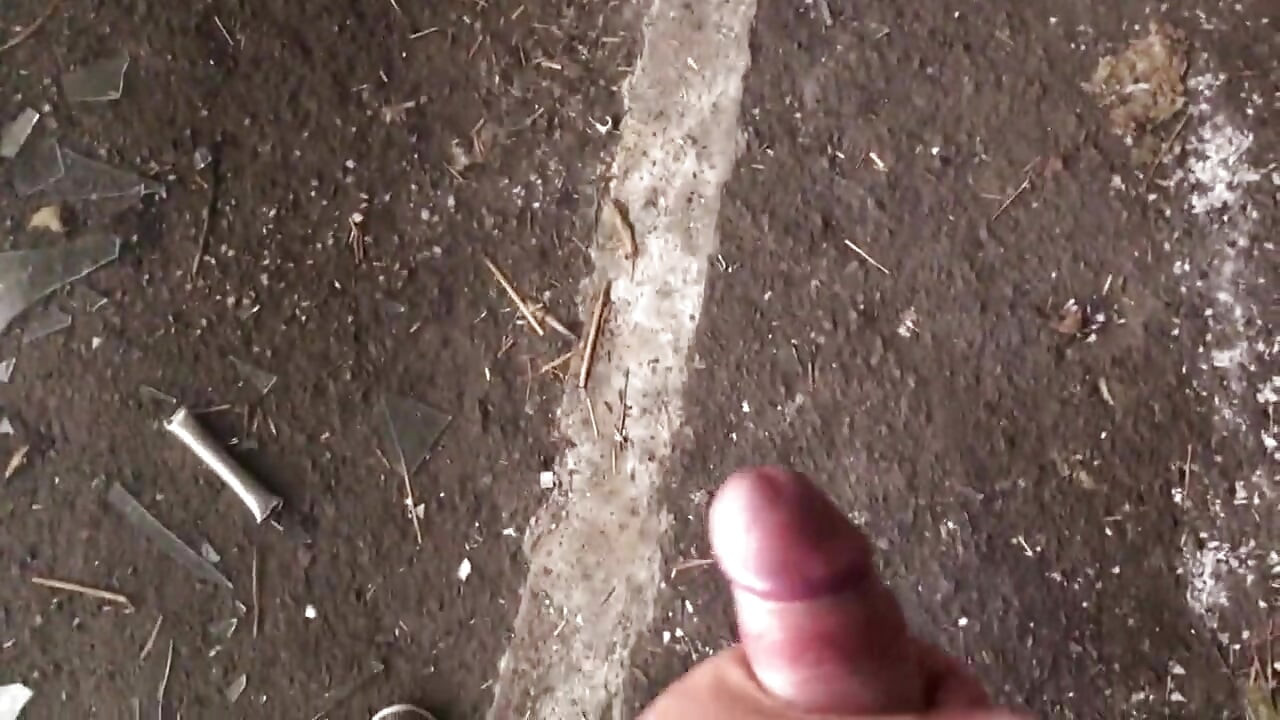 Risky Public Handjob - Abandoned Greenhouse