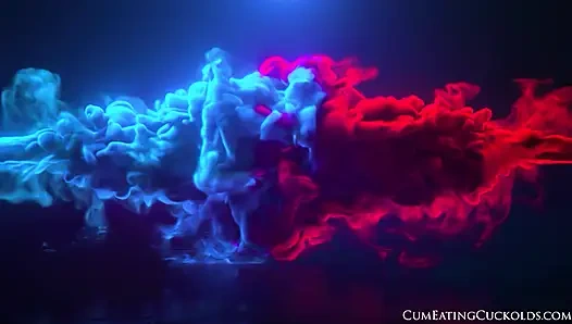 У Zoey Foxx есть ее личный куколд, пока она принимает настоящий хуй