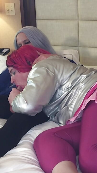Gorgeous Femboy Goddess Gets Blowjob From Trans Kelsey Masters - Compilation 1