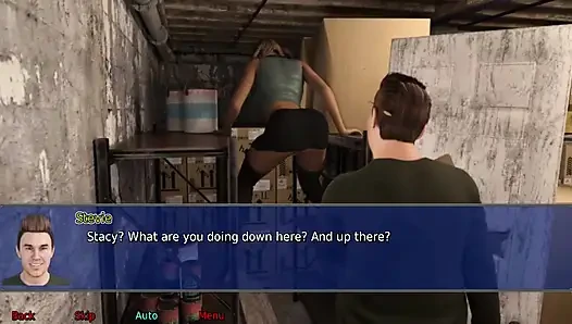 Офисная жена No19 - Стиви кончает на всю юбку Стейси.