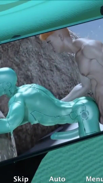 Spectacular moment from "Naked men Training in the gym with the help of the personal trainer!!"