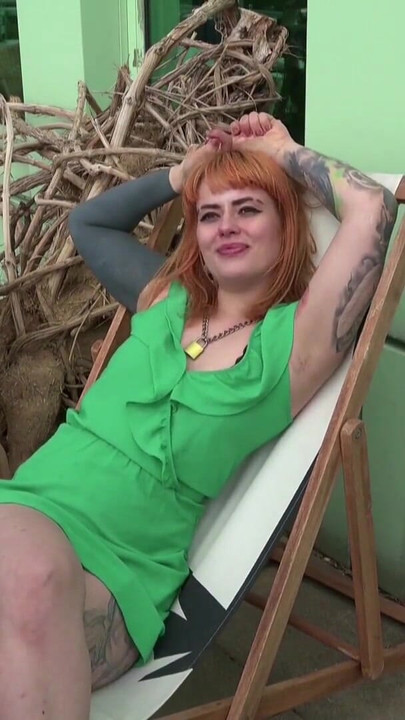 Emotional moment from "GERMAN SCOUT - REDHEAD TEEN KYLIE GET FUCK AT PUBLIC CASTING"