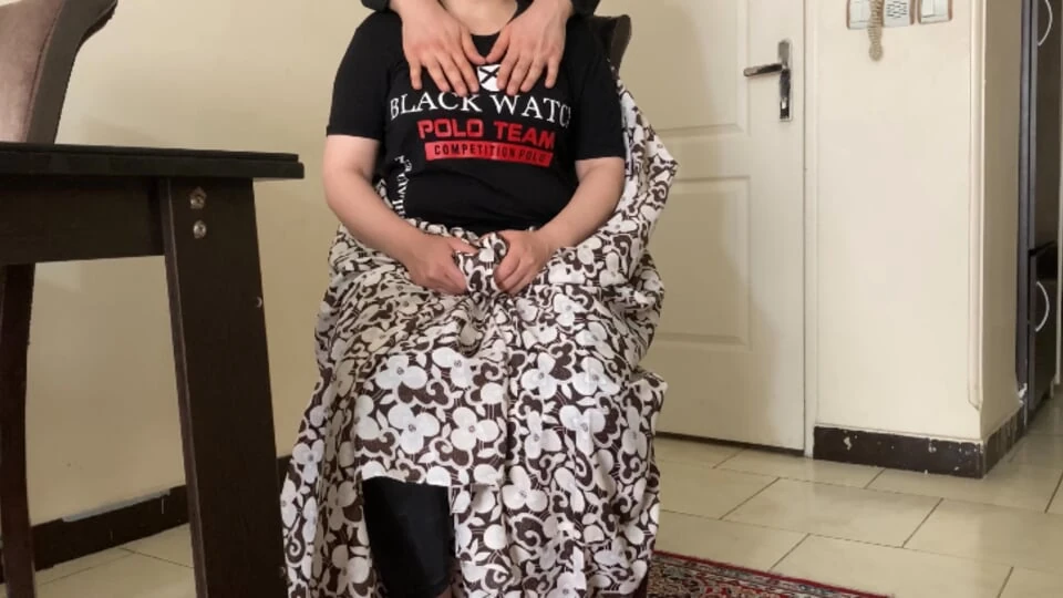 Iranian hijab milf came to my house