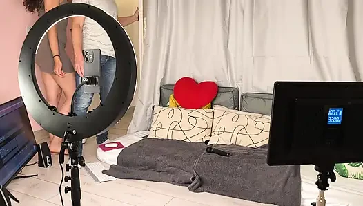 French Camgirl Screams Too Loud Live - Neighbor Joins, Creampie & Squirting