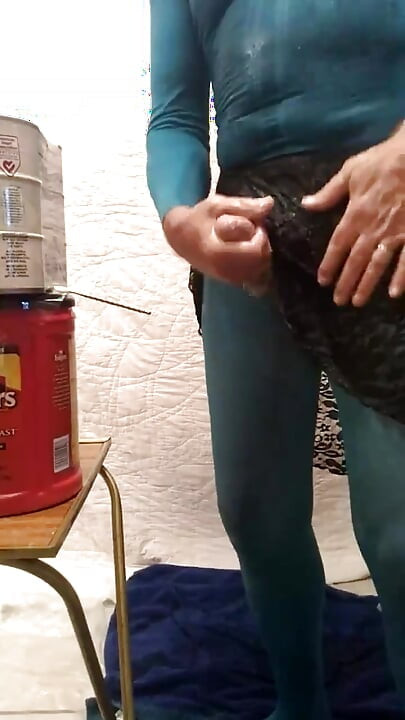 Fucking my cock punishment insertion.